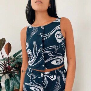 Paloma Wool Molino Linen Top in Twister